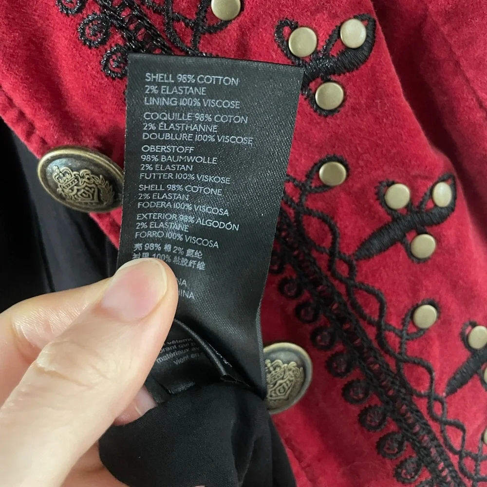 Free People Maven Velvet Embroidered Jacket / Blazer - Picture 7 of 7